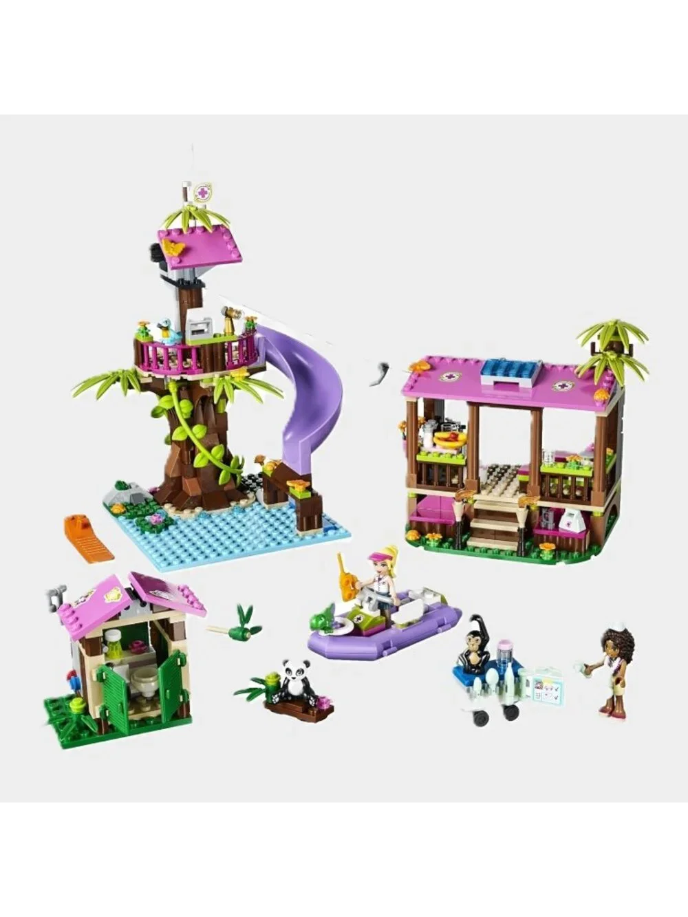 Lego Friends Jungle Rescue Base Complete Set 41038 with Instructions but NO Box